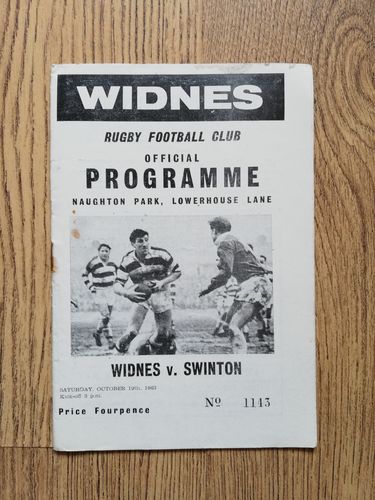 Widnes v Swinton Oct 1963