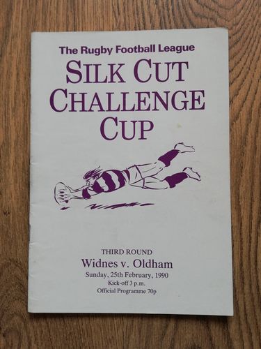 Widnes v Oldham Feb 1990 Challenge Cup