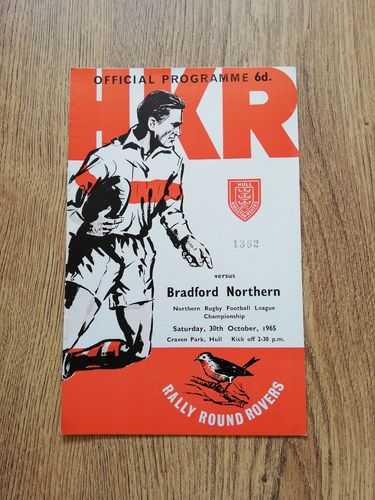 Hull KR v Bradford Northern Oct 1965