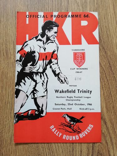 Hull KR v Wakefield Trinity Oct 1966