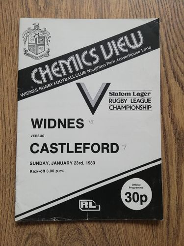 Widnes v Castleford Jan 1983