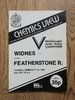 Widnes v Featherstone Feb 1983
