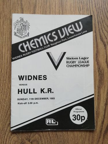 Widnes v Hull KR Dec 1983