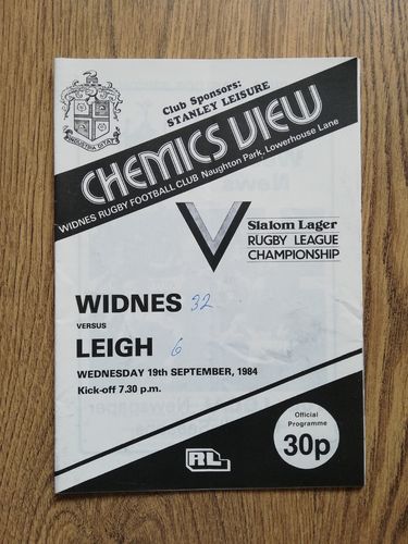 Widnes v Leigh Sept 1984