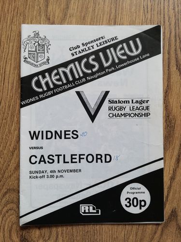 Widnes v Castleford Nov 1984