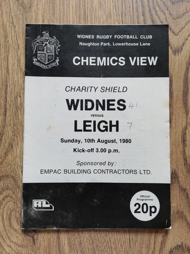 Widnes v Leigh Aug 1980 Charity Shield