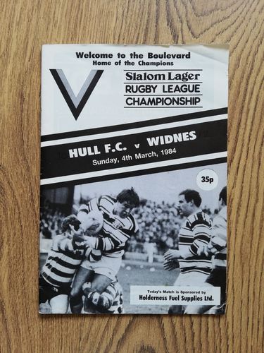 Hull v Widnes March 1984