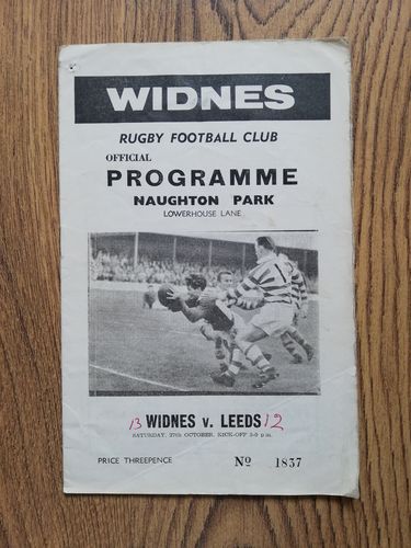 Widnes v Leeds Oct 1962