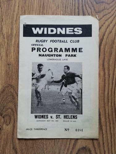 Widnes v St Helens May 1963