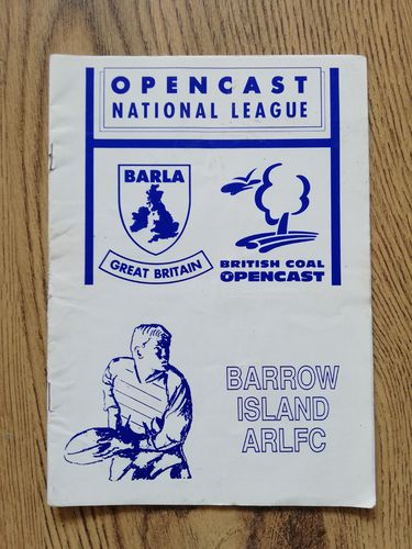 Barrow Island v Beverley May 1993 Rugby League Programme
