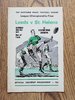 Leeds v St Helens May 1972 Championship Final Rugby League Programme