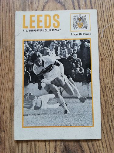 Leeds 1976-77 Supporters' Rugby League Handbook