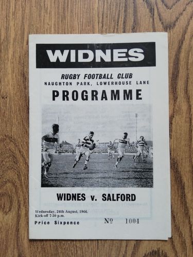 Widnes v Salford Aug 1966