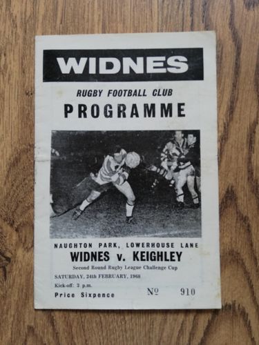 Widnes v Keighley Feb 1968 Challenge Cup