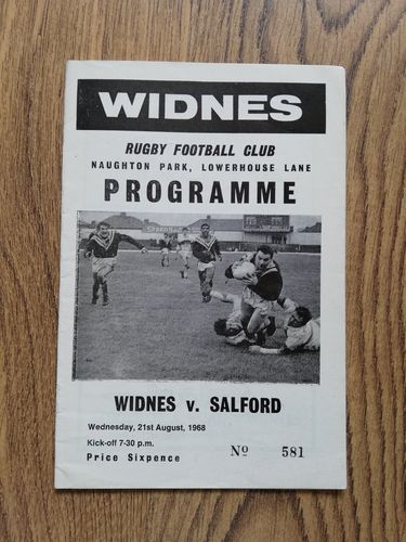 Widnes v Salford Aug 1968