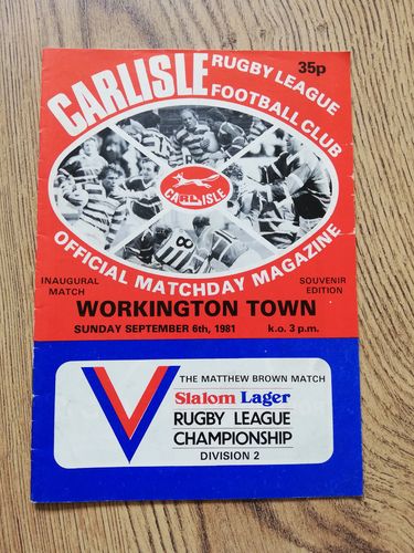 Carlisle v Workington Sept 1981