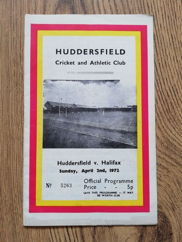 Huddersfield v Halifax April 1972
