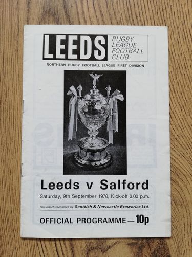 Leeds v Salford Sept 1978