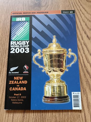 New Zealand v Canada 2003 Rugby World Cup