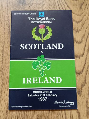 Scotland v Ireland 1987