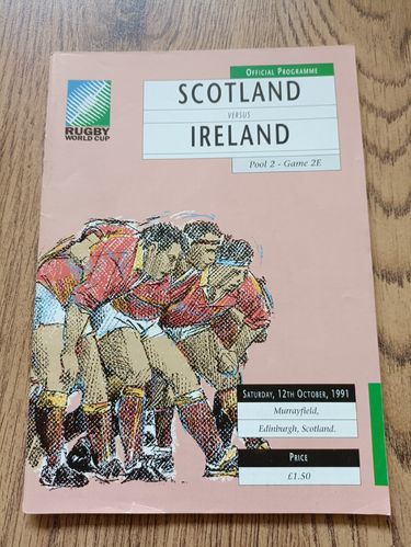 Scotland v Ireland 1991 Rugby World Cup Programme