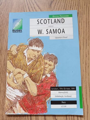 Scotland v Western Samoa 1991 Rugby World Cup Quarter-Final