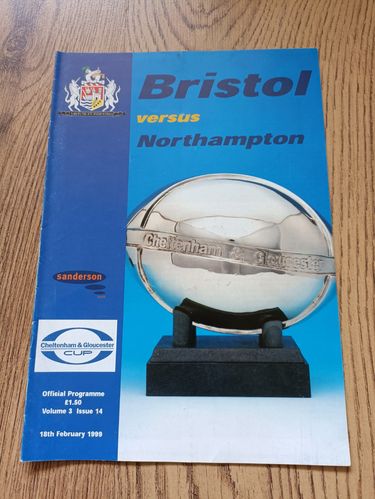 Bristol v Northampton Feb 1999 C&G Cup Rugby Programme