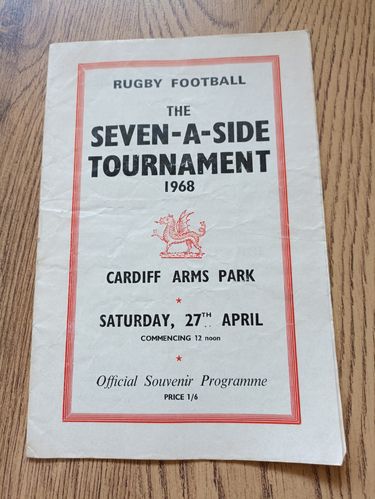 Snelling Sevens 1968 Rugby Programme