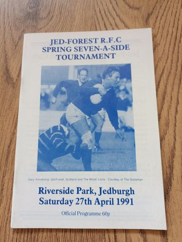 Jed-Forest Sevens Apr 1991 Rugby Programme