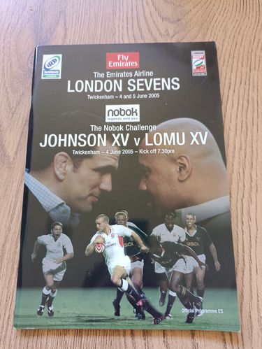 London Sevens \ Johnno v Jonah Nobok Challenge 2005 Rugby Programme
