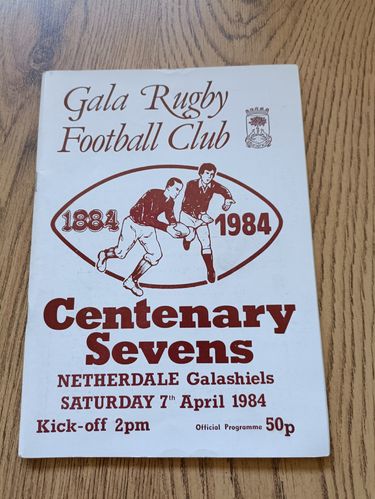 Gala Centenary Sevens April 1984 Rugby Programme
