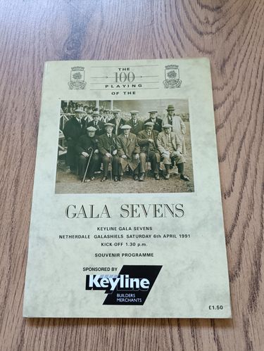 Gala Sevens April 1991 Rugby Programme