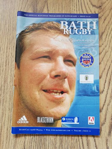 Bath v Northampton Saints Jan 2001