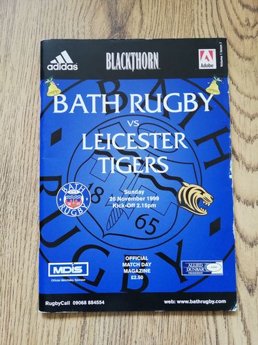 Bath v Leicester Tigers Dec 1999