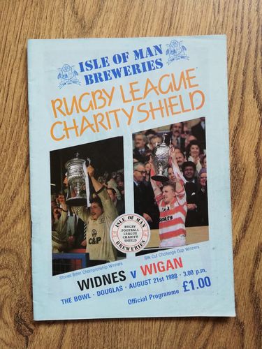 Widnes v Wigan Aug 1988 Charity Shield