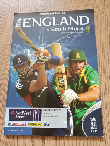 England v South Africa 2008 NatWest Series Cricket Programme