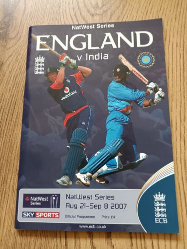 England v India 2007 NatWest Series Cricket Programme