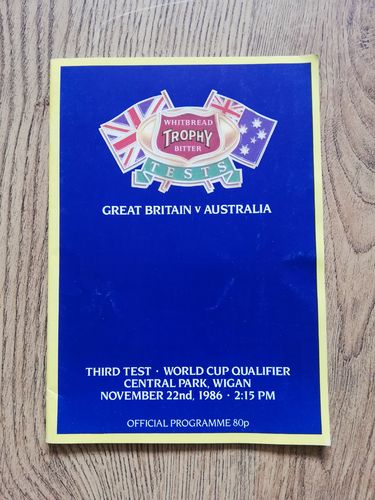 Great Britain v Australia 3rd Test 1986