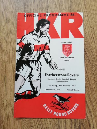 Hull KR v Featherstone Rovers March 1967