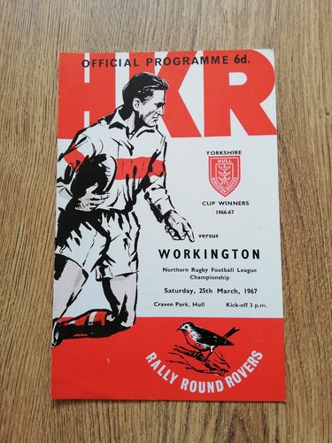 Hull KR v Workington March 1967 Rugby League Programme