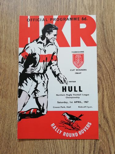 Hull KR v Hull April 1967 Rugby League Programme