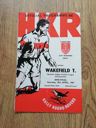 Hull KR v Wakefield Apr 1967 Championship Play-Off Semi-Final Rugby League Programme