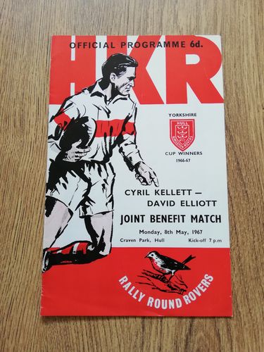Hull KR v Castleford  May 1967 Kellett \ Elliott Benefit Rugby League Programme