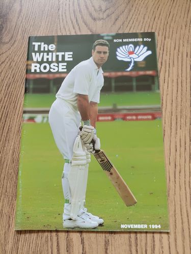 ' The White Rose ' Nov 1994 Yorkshire County Cricket Magazine