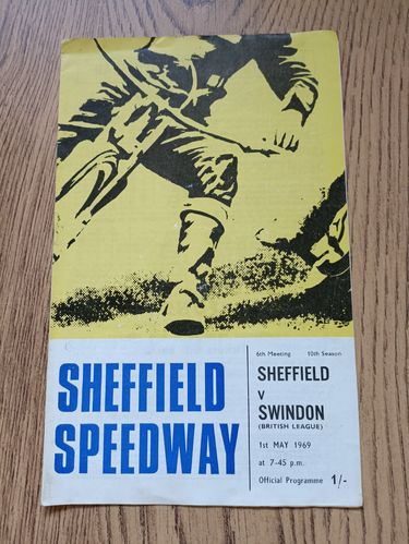 Sheffield v Swindon May 1969 Speedway Programme