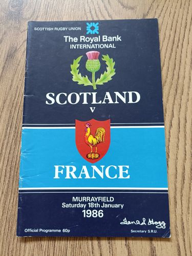 Scotland v France 1986