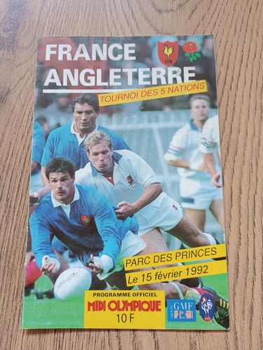 France v England 1992