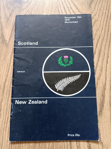 Scotland v New Zealand 1979