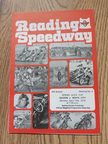 Reading v White City April 1976 Spring Gold Cup Speedway Programme