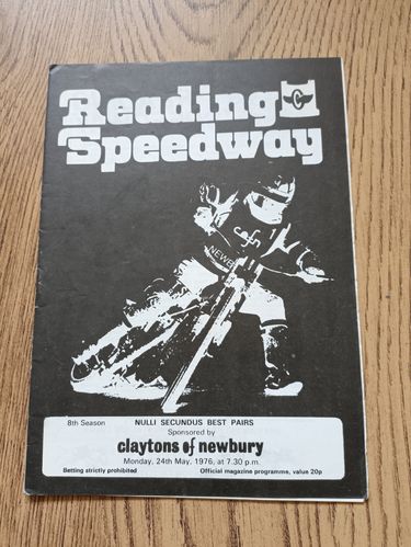 Nulli Secundus Best Pairs May 1976 Speedway Programme